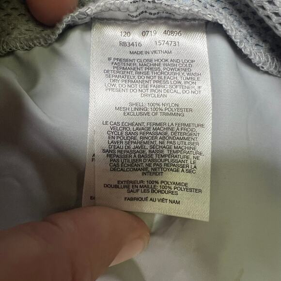 Columbia Youth Rain Jacket Windbreaker Size YXL 18/20 Navy Blue Gray Colorblock - Picture 8 of 8